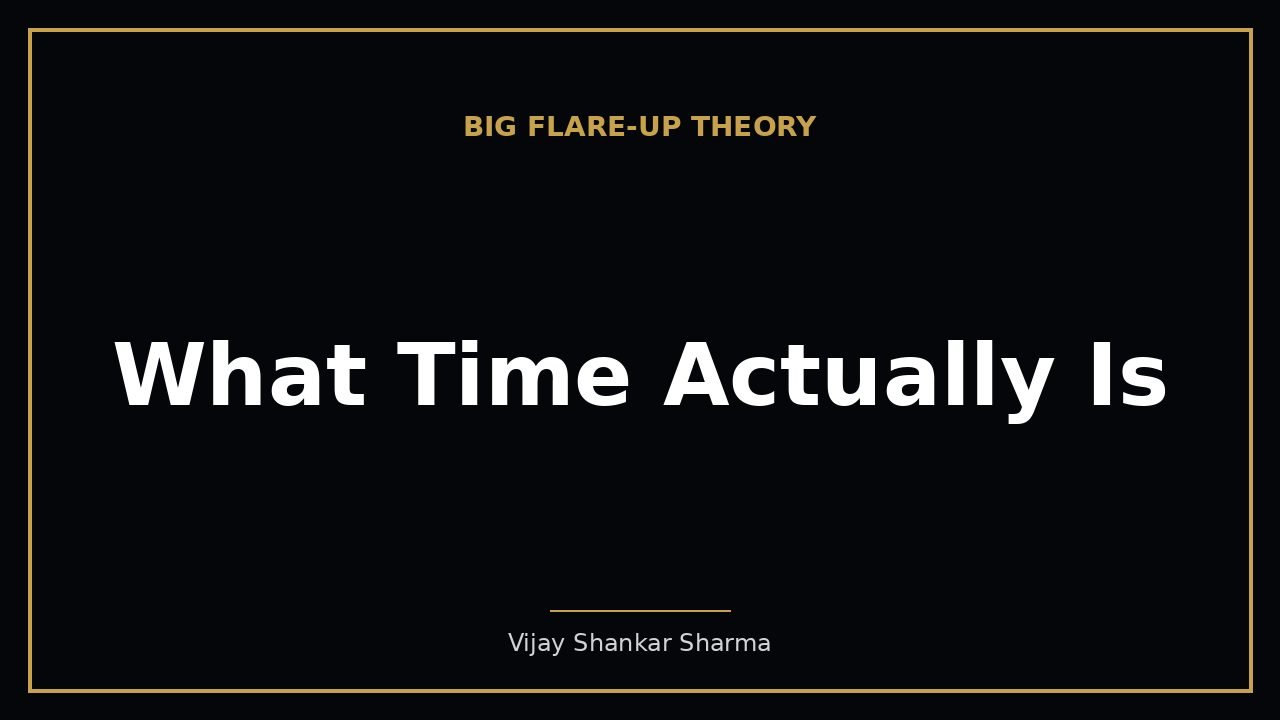 What Time Actually Is