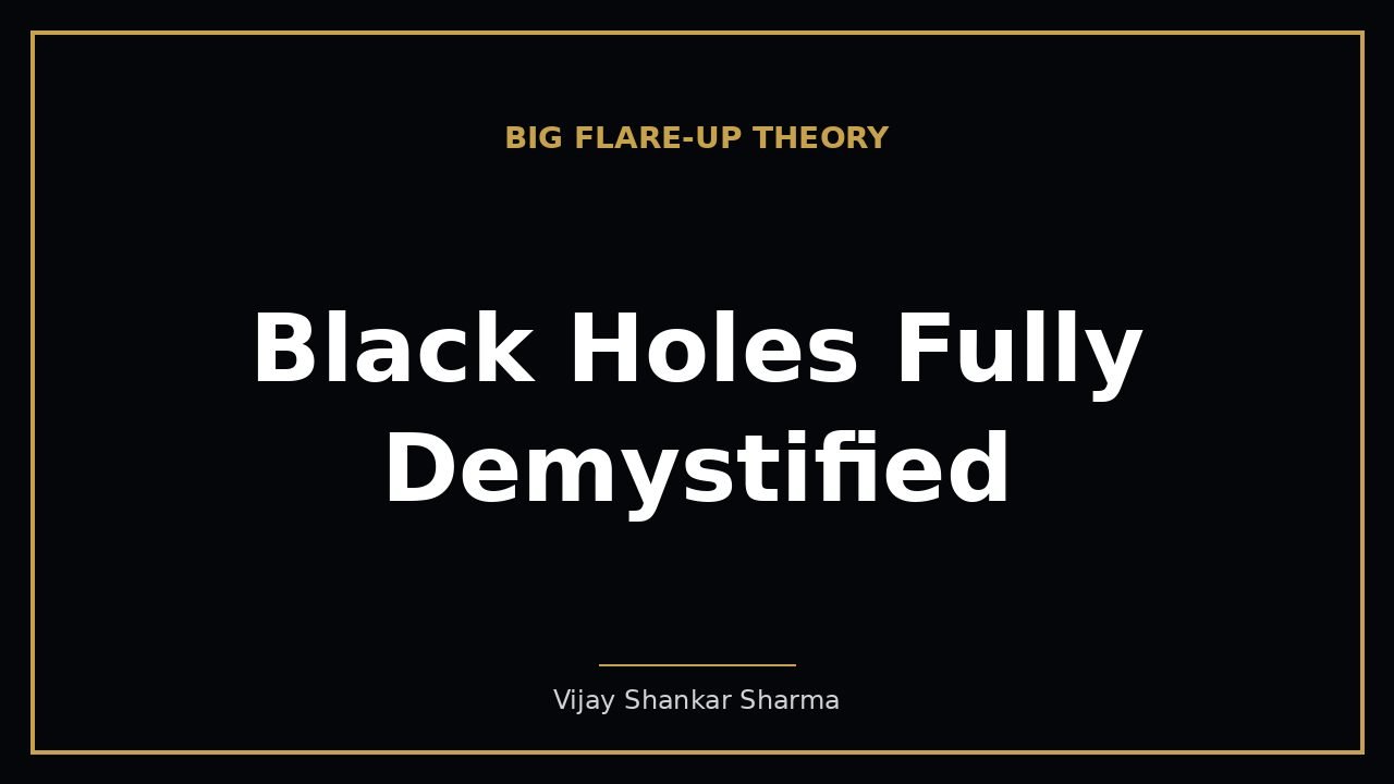 Black Holes Fully Demystified