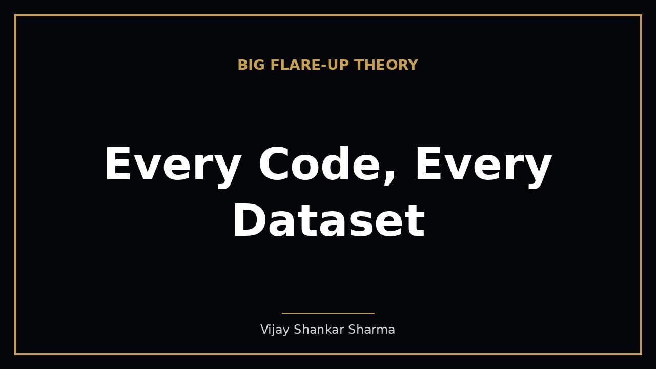 Every Code, Every Dataset