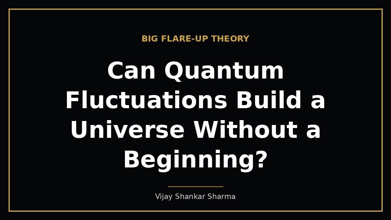 Can Quantum Fluctuations Build a Universe Without a Beginning?