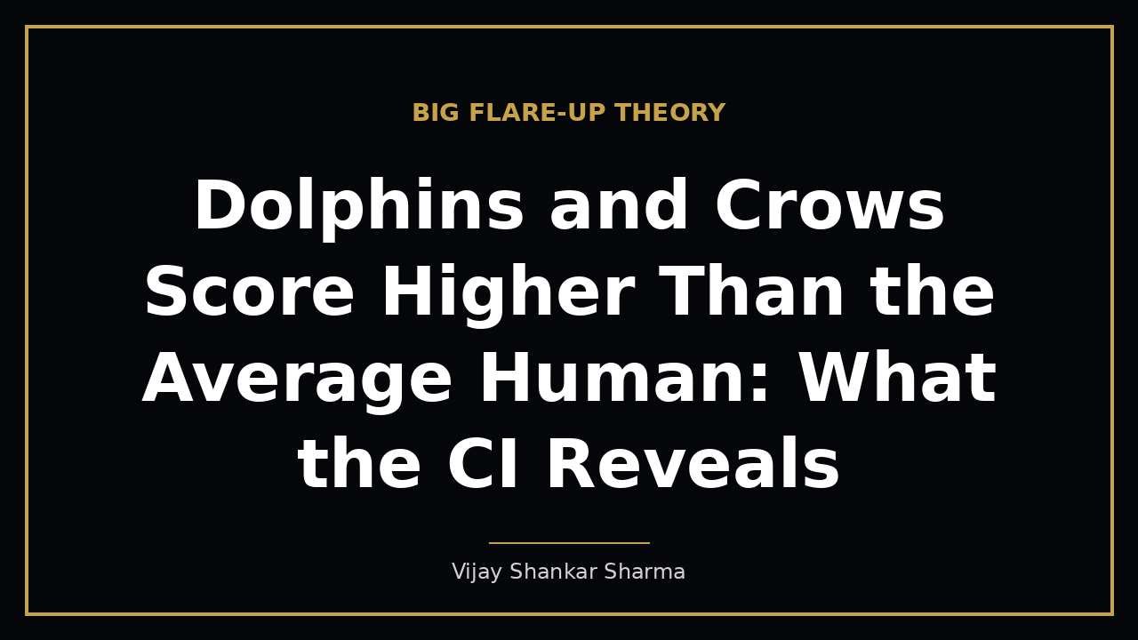 Dolphins and Crows Score Higher Than the Average Human: What the CI Reveals