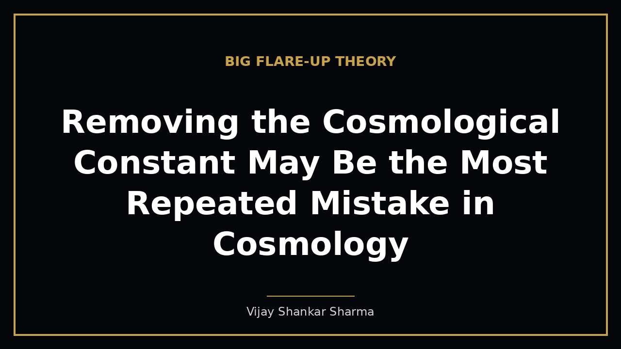Removing the Cosmological Constant May Be the Most Repeated Mistake in Cosmology