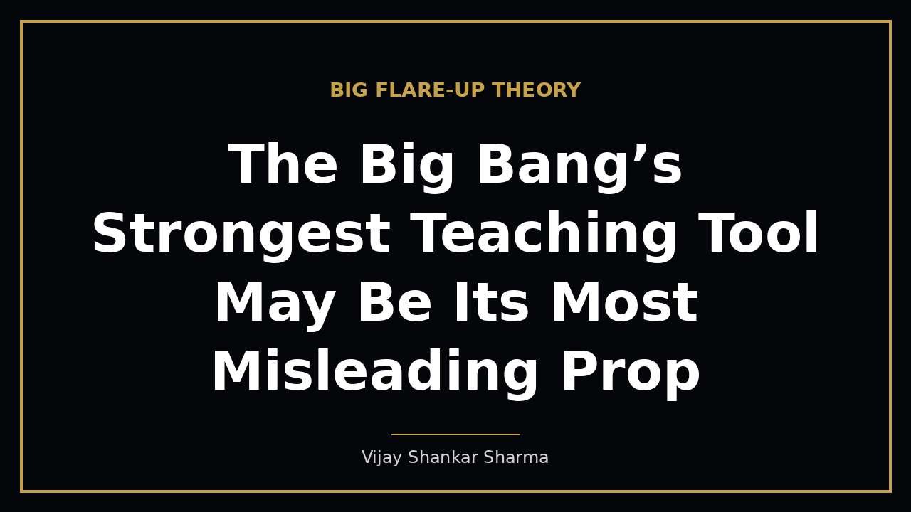 The Big Bang’s Strongest Teaching Tool May Be Its Most Misleading Prop