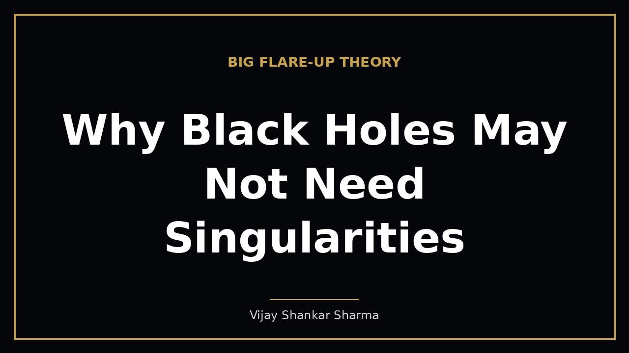 Why Black Holes May Not Need Singularities