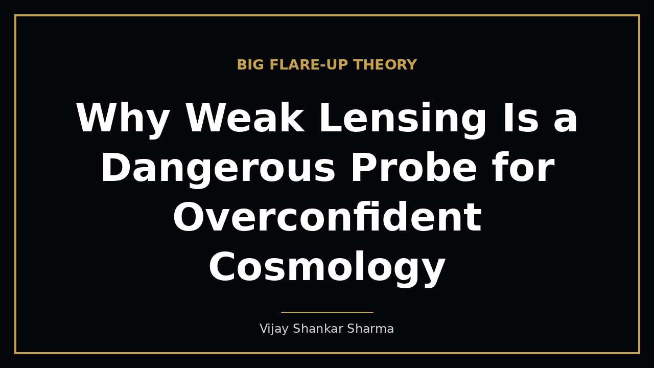 Why Weak Lensing Is a Dangerous Probe for Overconfident Cosmology