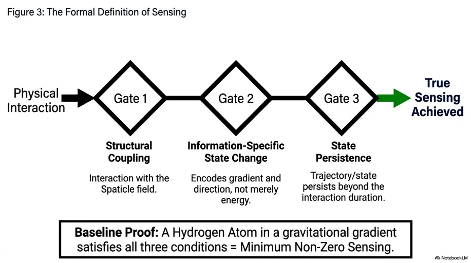Three conditions required for sensing.