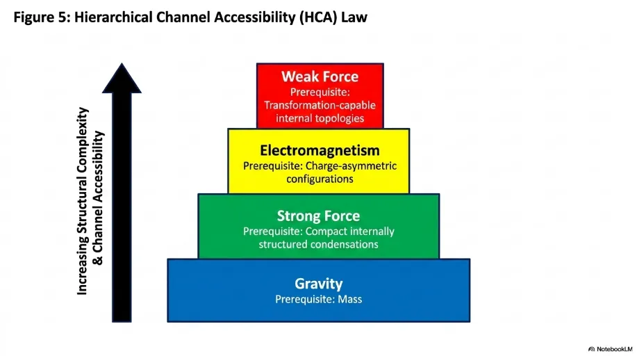 Hierarchical channel accessibility across force levels.