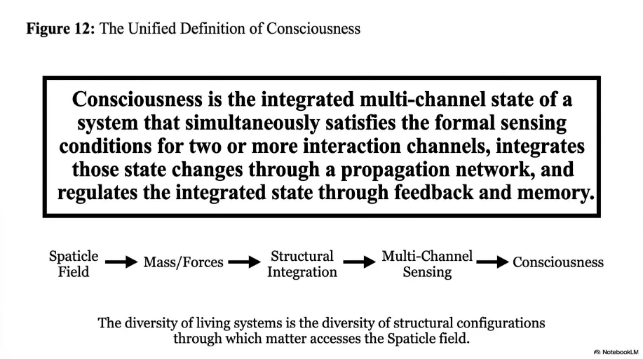 Unified definition of consciousness in HCA framework.