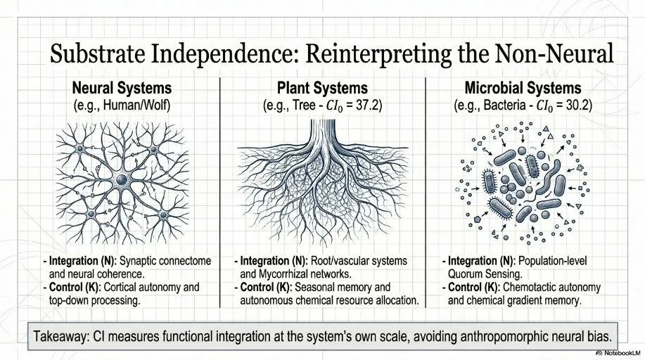 Abstract versus physically grounded approaches to consciousness measurement.