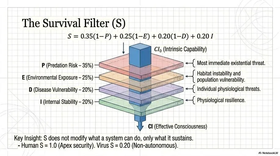 Cross-species CI0 distribution showing reduced human-animal gap.