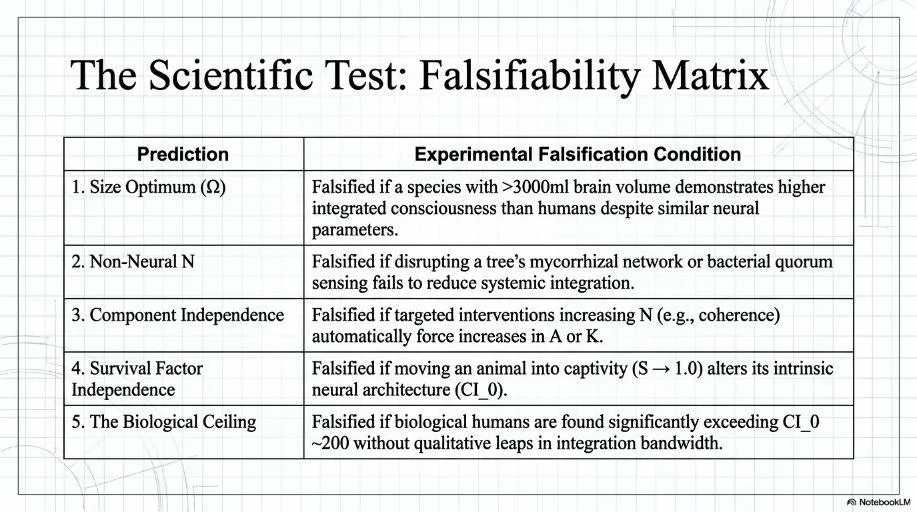 Distinction between structural capability and sustained reality across species.