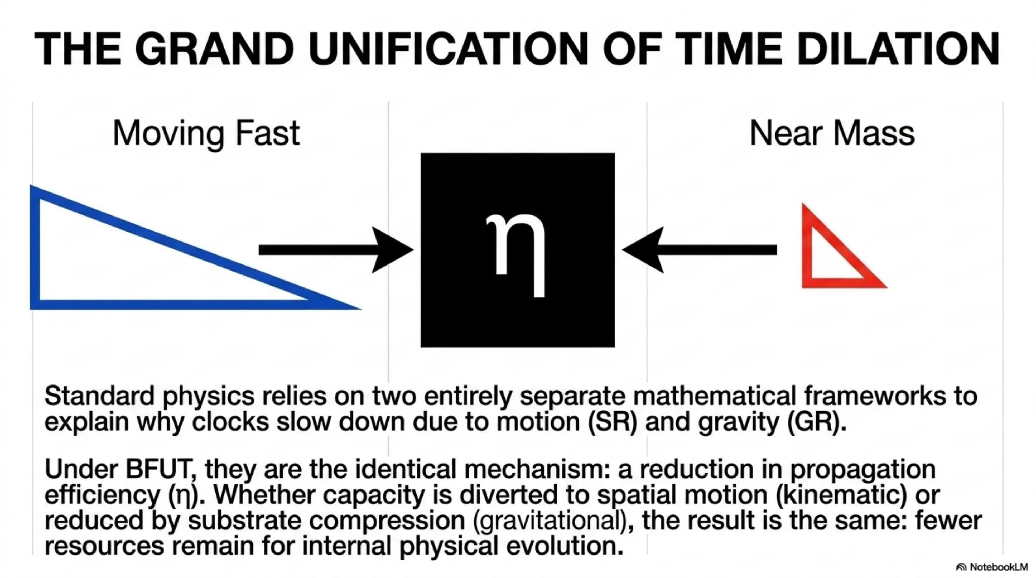 The Grand Unification: Both kinematic and gravitational time dilation arise from the same mechanism - reduction in propagation efficiency η.