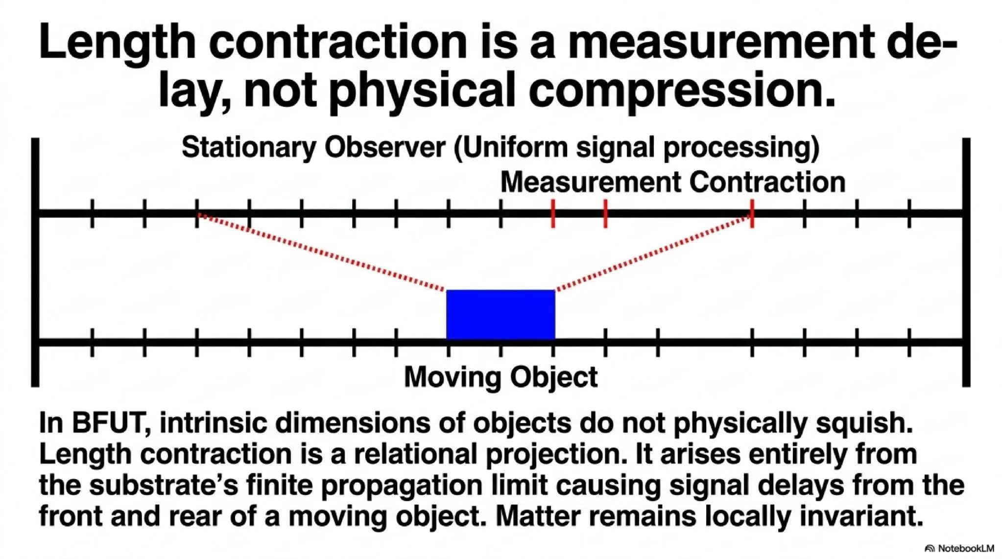 Length contraction is a measurement delay caused by finite substrate propagation, not physical compression of matter.