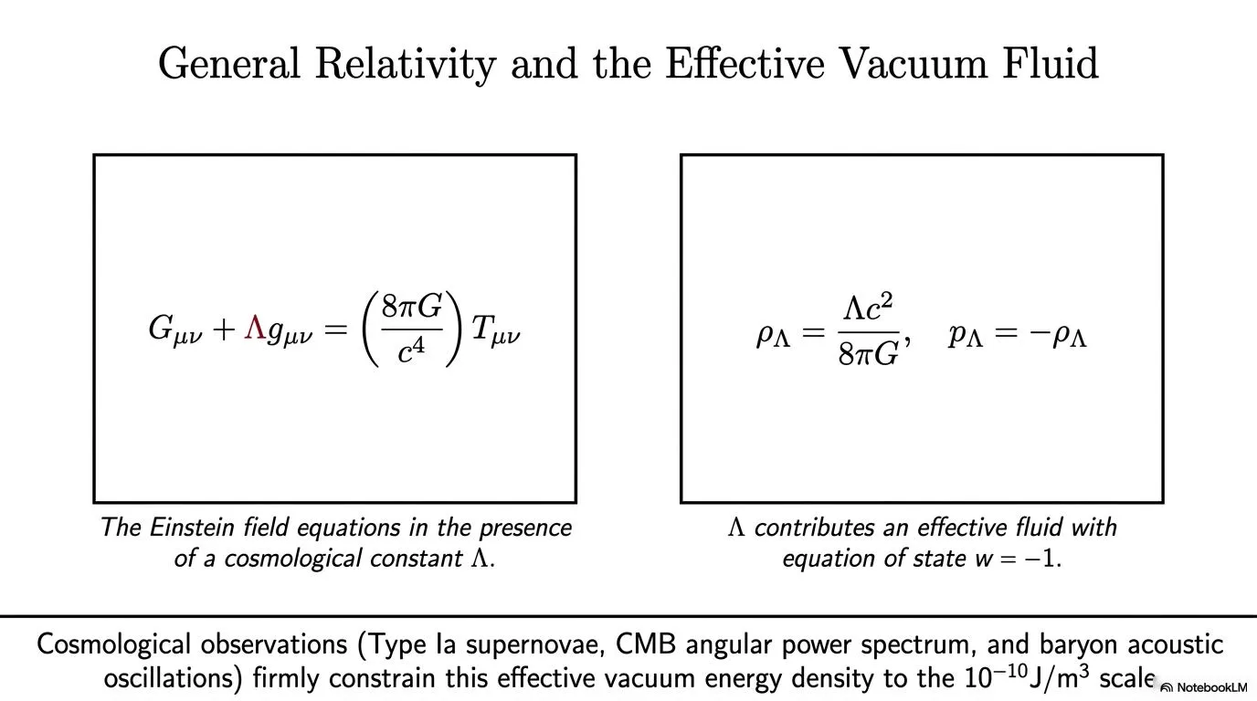 General Relativity and the Effective Vacuum Fluid
