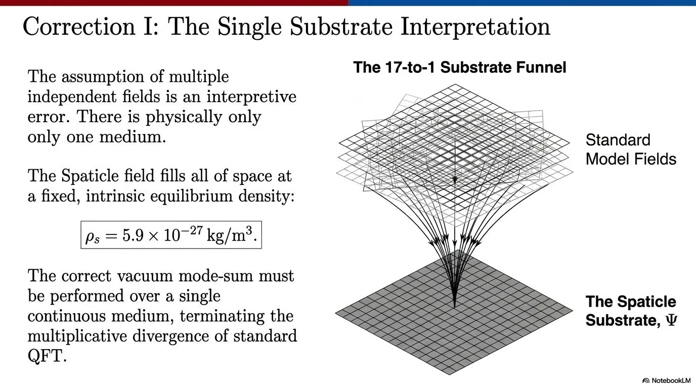 Correction I: The Single Substrate Interpretation