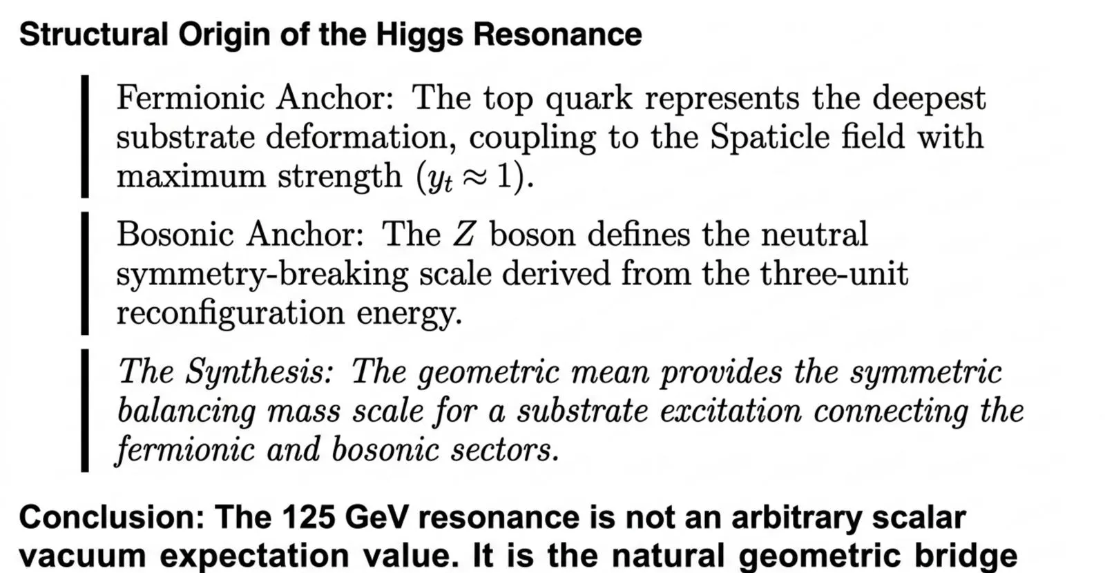 Summary of the four electroweak quantities addressed in this paper, comparing the geometric derivation to the Standard Model empirical input and the measured value in each case.