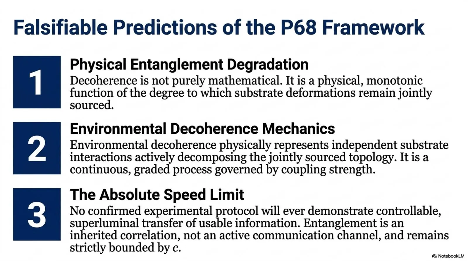 physical entanglement degradation, environmental decoherence mechanics, and the absolute speed limit.