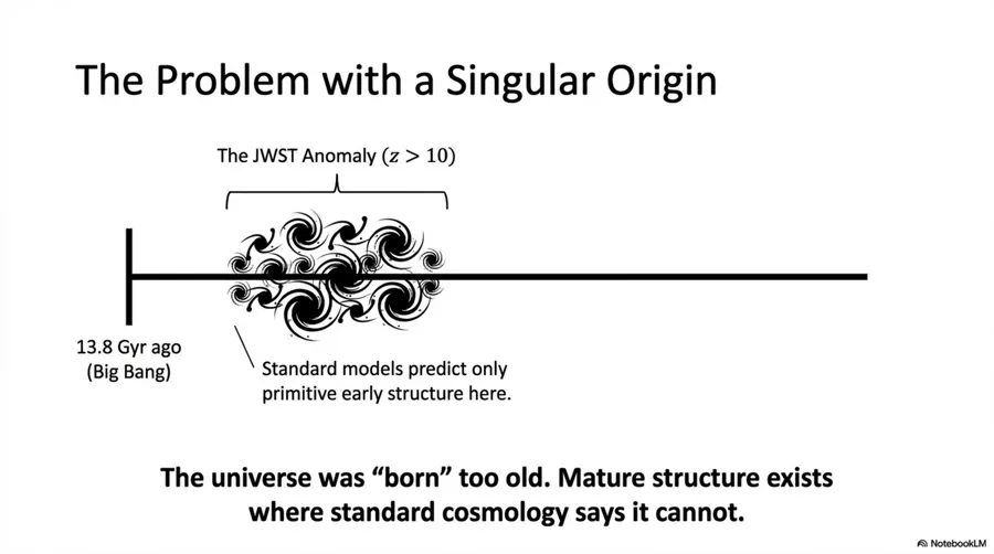 three-node logical structure of BFUT - Infinite Space, Spaticle Field substrate, and inevitable Matter Emergence from field fluctuations over infinite time.