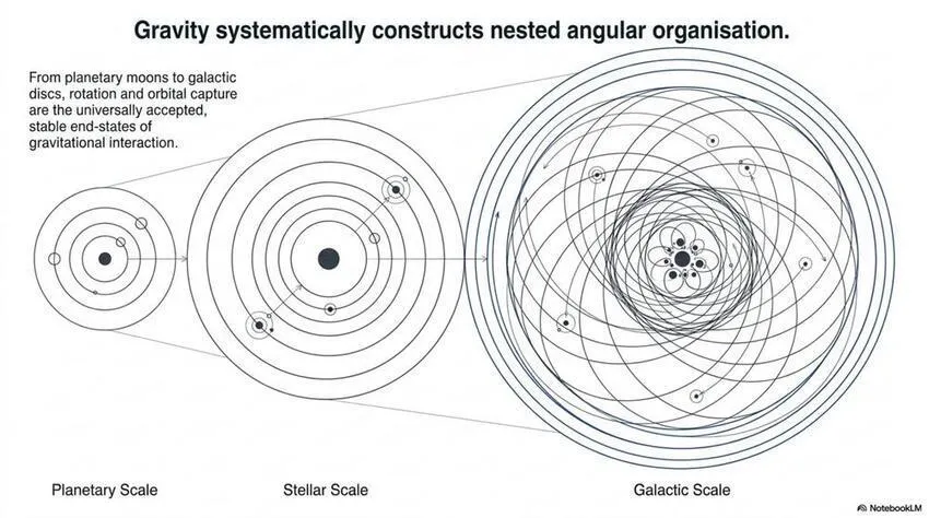 In an infinite, matter-filled universe, straight-line trajectories are transient. Gravitational sorting over long timescales strongly favours capture into stable orbital families - the most durable dynamical end-state.